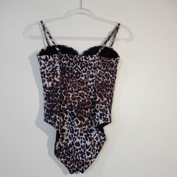 VERONICA BEARD Bridge Leopard One Piece SWIMSUIT Size S Multi Animal NEW $348 - Picture 9 of 10